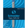 Ручка шариковая SCHNEIDER (Германия) "Tops 505 M", СИНЯЯ, корпус прозрачный, узел 1 мм, линия письма 0,5 мм, 150603 по низкой цене оптом Краснодар, Москва, Уфа, Казань, Барнаул, Владивосток, Хабаровск, Сахалин, Красноярск, Екатеренбург, 