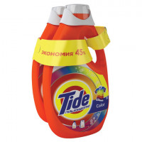 Средство для стирки жидкое автомат 2,47 + 2,47 л TIDE (Тайд) "Color", гель, концентрат, 8001841053905
