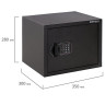 Сейф мебельный BRABIX "SF-280EL", 280х350х300 мм, электронный замок, черный, 291149, S103BR212414 по низкой цене оптом 
