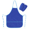 Фартук с нарукавниками для уроков труда ПИФАГОР, 3 кармана, стандартный размер, 44x55 см, синий, 273754 по низкой цене оптом 