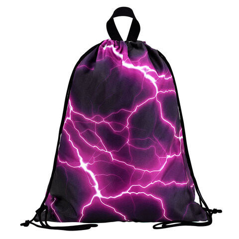 Мешок для обуви BRAUBERG большой удобный с ручкой, 51х41 см, Lightning, 272400 по низкой цене оптом 