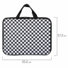 Папка на молнии с ручками BRAUBERG А4, 1 отделение, полиэстер, 20мм, Black and white, 272172 по низкой цене оптом 