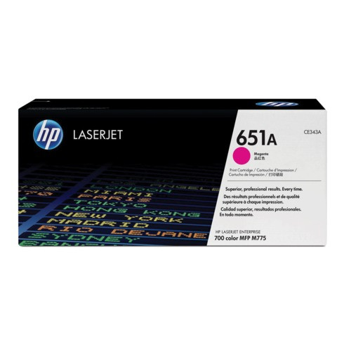 Картридж лазерный HP (CE343A) LaserJet Enterprise 700 M775dn/f/z, пурпурный, оригинальный, ресурс 16000 страниц по низкой цене оптом 