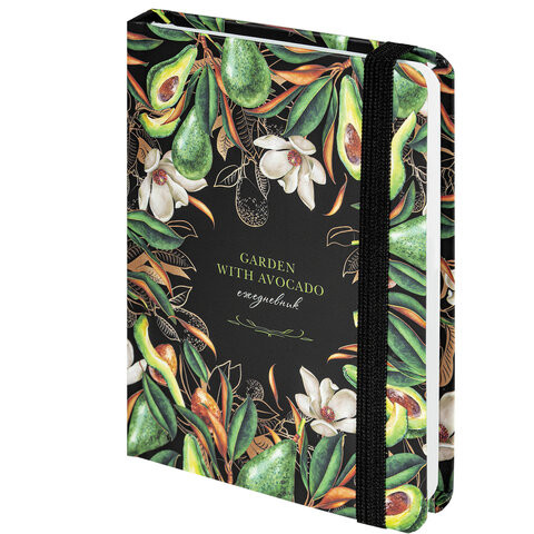 Ежедневник недатированный с резинкой, МАЛЫЙ ФОРМАТ А6 (109х148 мм), BRAUBERG, 128 л., "Авокадо", 114570 по низкой цене оптом Ежедневник недатированный с резинкой, МАЛЫЙ ФОРМАТ А6 (109х148 мм), BRAUBERG, 128 л., "Авокадо", 114570 по низкой цене оптом