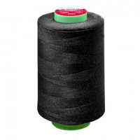 Нитки швейные 40/2 5000 ярд. (4572 м), 1 шт. черные, DEVELIA (Девелиа), 665621