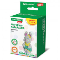 ФИГУРКА ИЗ ГИПСА с красками и кистью для росписи, ассорти, BRAUBERG KIDS, КОД 1С