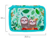 Пенал BRAUBERG, 3 отделения, ткань, 20,5х14 см, "Sloths", 229291 по низкой цене оптом 