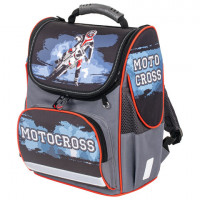 Ранец BRAUBERG STYLE c эргономичной спинкой, "Motocross", 35х28х18 см, 229925