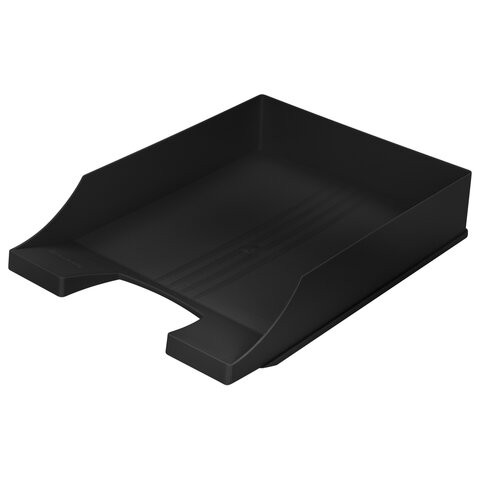 Лоток горизонтальный для бумаг BRAUBERG-CONTRACT, А4 (340х254х66,5 мм), черный, 230879 по низкой цене оптом 