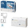 Полотенца бумажные 110 штук, TORK (Система H2) Premium, КОМПЛЕКТ 21 штука, 2-слойные, белые, 21х34, Interfold, 100288 по низкой цене оптом Краснодар, Москва, Уфа, Казань, Барнаул, Владивосток, Хабаровск, Сахалин, Красноярск, Екатеренбург, 