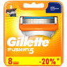 Сменные кассеты для бритья 8 шт., GILLETTE (Жиллет) "Fusion", для мужчин по низкой цене оптом 