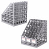 Лоток вертикальный для бумаг BRAUBERG "MAXI Plus", 240 мм, 6 отделений, сетчатый, сборный, серый, 237016, ЛТ86 по низкой цене оптом 