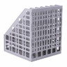 Лоток вертикальный для бумаг BRAUBERG "MAXI Plus", 240 мм, 6 отделений, сетчатый, сборный, серый, 237016, ЛТ86 по низкой цене оптом 