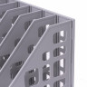 Лоток вертикальный для бумаг BRAUBERG "MAXI Plus", 240 мм, 6 отделений, сетчатый, сборный, серый, 237016, ЛТ86 по низкой цене оптом 