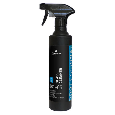 Средство для мытья стекол и зеркал с нашатырным спиртом 500 мл, PRO-BRITE GLASS CLEANER, распылитель, 081-05 по низкой цене оптом 