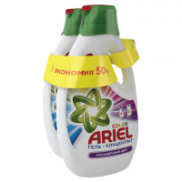 Средство для стирки жидкое автомат 2,6 + 2,6 л ARIEL (Ариэль) "Color", гель, концентрат, 8001841053875