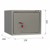 Шкаф металлический для документов BRABIX "KBS-01", 260х330х260 мм, 5,5 кг, сварной, 291150 по низкой цене оптом 