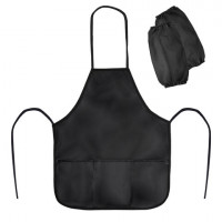 Фартук с нарукавниками для уроков труда ПИФАГОР, 3 кармана, стандартный размер, 44x55 см, черный, 273755