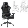 Кресло компьютерное Zombie VIKING 5 AERO, 2 подушки, экокожа, черное, 1216367 по низкой цене оптом 
