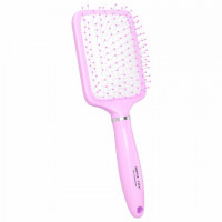 Расческа для волос массажная, широкая, 24,5х8,5 см, фиолетовая MONTE VITA, 457419