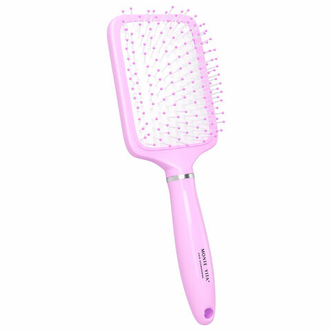 Расческа для волос массажная, широкая, 24,5х8,5 см, фиолетовая MONTE VITA, 457419 по низкой цене оптом 