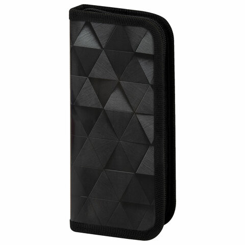 Пенал ПИФАГОР, 1 отделение, ламинированный картон, 19х9 см, "Black", 271100 по низкой цене оптом Краснодар, Москва, Уфа, Казань, Барнаул, Владивосток, Хабаровск, Сахалин, Красноярск, Екатеренбург, 