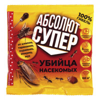 Средство от насекомых 100г АБСОЛЮТ ДУСТ СУПЕР, пакет, ш/к 04705, АДС100