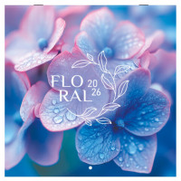 Календарь настенный перекидной 2026г, BRAUBERG, 12 листов, 28,5х28,5см, Floral, 116939