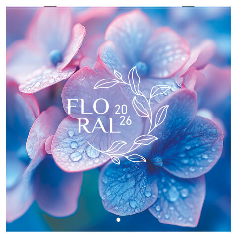 Календарь настенный перекидной 2026г, BRAUBERG, 12 листов, 28,5х28,5см, Floral, 116939 по низкой цене оптом 