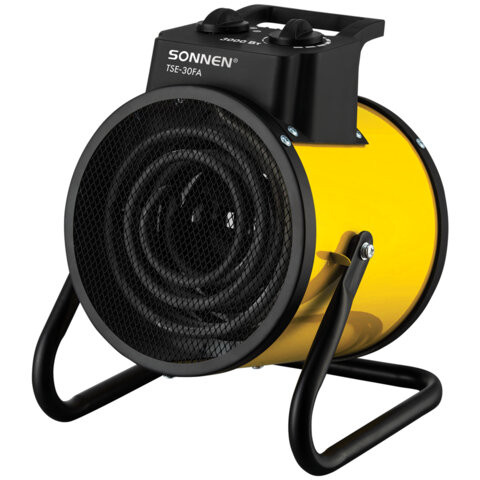 Тепловая пушка SONNEN TSE-30FA, 3000 Вт, ТЭН/спиральный нагревательный элемент, 2 режима, 456208 по низкой цене оптом Тепловая пушка SONNEN TSE-30FA, 3000 Вт, ТЭН/спиральный нагревательный элемент, 2 режима, 456208 по низкой цене оптом