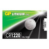 Батарейка GP Lithium, CR1220, литиевая, 1 шт., в блистере (отрывной блок), CR1220RA-7C5 по низкой цене оптом 