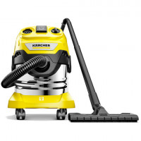 Пылесос хозяйственный KARCHER WD 4 PS, мусоросборник 20л, мощность 1000Вт, желтый, 1.628-290.0