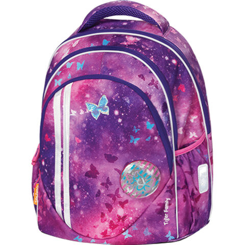 Рюкзак TIGER FAMILY школьный, CHAMP, с ортопедической спинкой, "Glittery Night", 39х30х19 см, 270218 по низкой цене оптом 