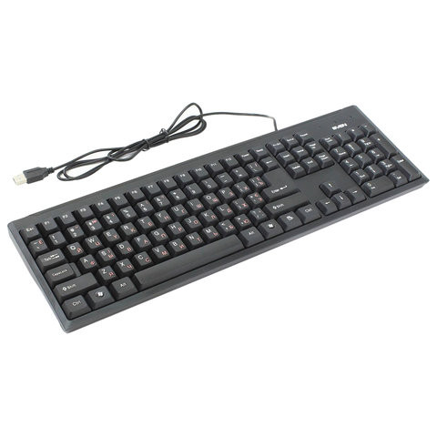 Клавиатура проводная SVEN Standard 303, USB + PS/2, 104 клавиши, чёрная, SV-03100303PU по низкой цене оптом Краснодар, Москва, Уфа, Казань, Барнаул, Владивосток, Хабаровск, Сахалин, Красноярск, Екатеренбург, 