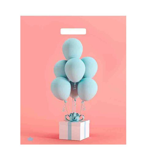 Пакет с вырубной ручкой ПВД, 45х38см, "Воздушный сюрприз", 60мкм, ШК0810, н00255515