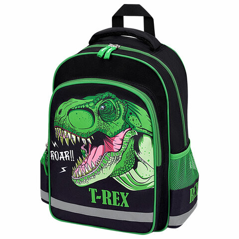 Рюкзак ПИФАГОР SCHOOL, 1 отделение, 3 кармана, "Dino roar", 38x28х14 см, 272080 по низкой цене оптом 