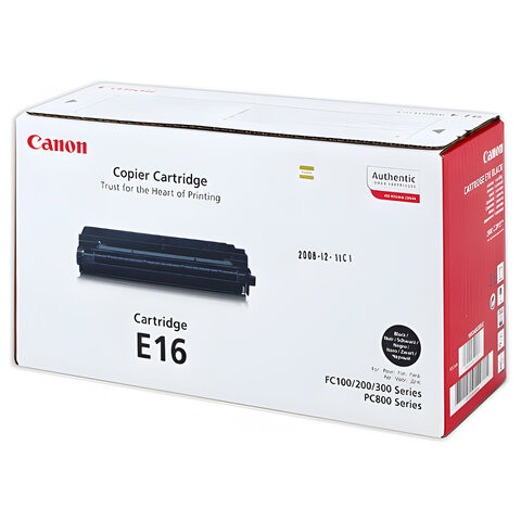 Картридж лазерный CANON (E-16) FC-108/128/PC750/880, ресурс 2000 страниц, оригинальный, 1492A003 по низкой цене оптом 