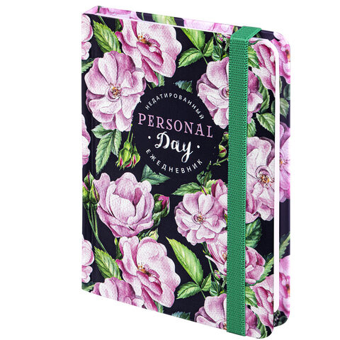 Ежедневник недатированный с резинкой, МАЛЫЙ ФОРМАТ А6 (109х148 мм), BRAUBERG, 128 л., "Розы", 114572 по низкой цене оптом Ежедневник недатированный с резинкой, МАЛЫЙ ФОРМАТ А6 (109х148 мм), BRAUBERG, 128 л., "Розы", 114572 по низкой цене оптом