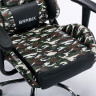 Кресло компьютерное BRABIX "Military GM-140", две подушки, экокожа, черное с рисунком милитари, 532802 по низкой цене оптом 