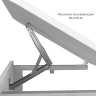 Стол-парта 1-местный, регулируемый угол, СУТ.54-01, 600х500х640-780 мм, рост 4-6, серый каркас, ЛДСП белая по низкой цене оптом 