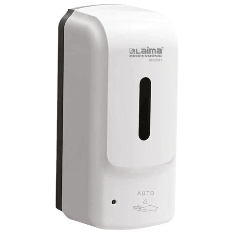 Дозатор для жидкого мыла LAIMA PROFESSIONAL SUPER, НАЛИВНОЙ, СЕНСОРНЫЙ, 1л, белый, ABS-пластик, 609501 по низкой цене оптом 