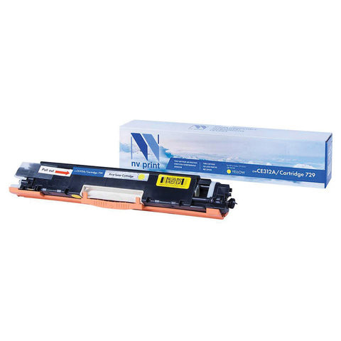 Картридж лазерный NV PRINT (NV-CE312A/729Y) для HP M175nw/CP1025nw/CANON LBP7010C, желтый, ресурс 1000 страниц по низкой цене оптом 