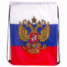 Сумка-мешок на завязках "Триколор РФ", с гербом РФ, 32х42 см, BRAUBERG, 228328, RU37 по низкой цене оптом Краснодар, Москва, Уфа, Казань, Барнаул, Владивосток, Хабаровск, Сахалин, Красноярск, Екатеренбург, 