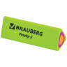 Ластик BRAUBERG "Fruity S", 44х15х15 мм, цвет ассорти, треугольный, 228713 по низкой цене оптом Краснодар, Москва, Уфа, Казань, Барнаул, Владивосток, Хабаровск, Сахалин, Красноярск, Екатеренбург, 