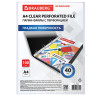 Папки-файлы перфорированные А4 BRAUBERG "STANDARD", КОМПЛЕКТ 100 шт., гладкие, 40 мкм, 229661 по низкой цене оптом 