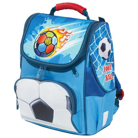 Ранец BRAUBERG STYLE c эргономичной спинкой, "Goal", 35х28х18 см, 229927 по низкой цене оптом 