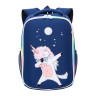 Ранец GRIZZLY, анатомическая спинка, LED лампочки, для девочек, "STAR UNICORN", 37х26х16 см, RG-265-2/1 по низкой цене оптом 
