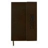 Ежедневник датированный 2026 А5 138x213мм BRAUBERG Towny, под кожу, клапан, коричневый, 117041 по низкой цене оптом 