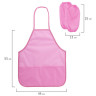 Фартук с нарукавниками для уроков труда ПИФАГОР, 3 кармана, стандартный размер, 44x55 см, розовый, 273757 по низкой цене оптом 