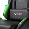 Кресло компьютерное Zombie VIKING 5 AERO, 2 подушки, экокожа, черное/зеленое, 1359298 по низкой цене оптом 